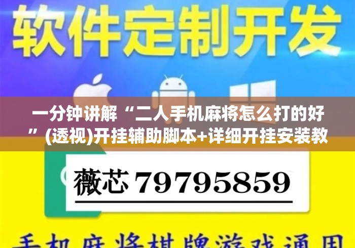 一分钟讲解“二人手机麻将怎么打的好”(透视)开挂辅助脚本+详细开挂安装教程