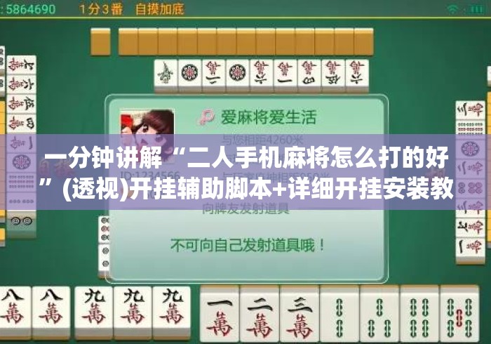 一分钟讲解“二人手机麻将怎么打的好”(透视)开挂辅助脚本+详细开挂安装教程