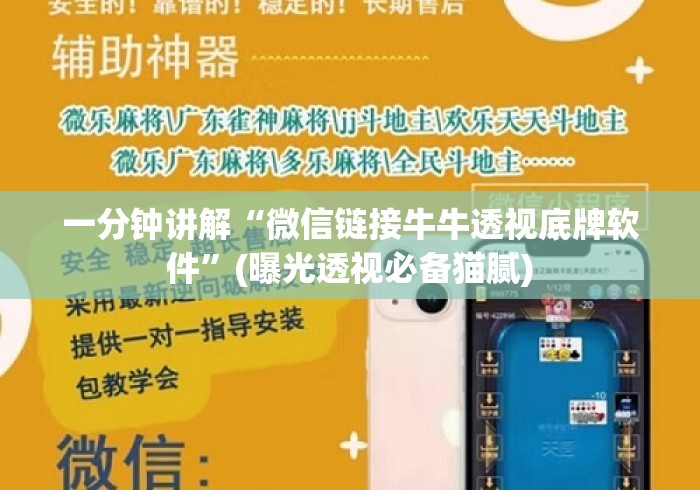 一分钟讲解“微信链接牛牛透视底牌软件”(曝光透视必备猫腻)