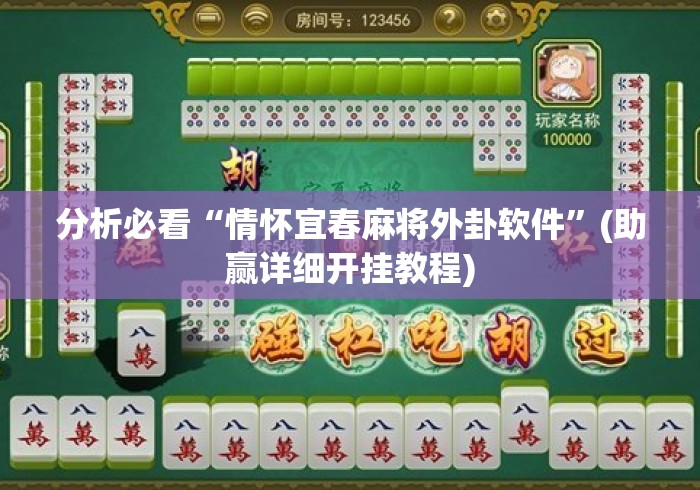 分析必看“情怀宜春麻将外卦软件”(助赢详细开挂教程)