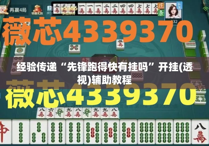 经验传递“先锋跑得快有挂吗”开挂(透视)辅助教程