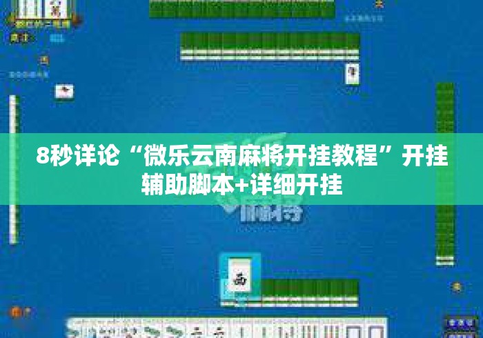 8秒详论“微乐云南麻将开挂教程”开挂辅助脚本+详细开挂