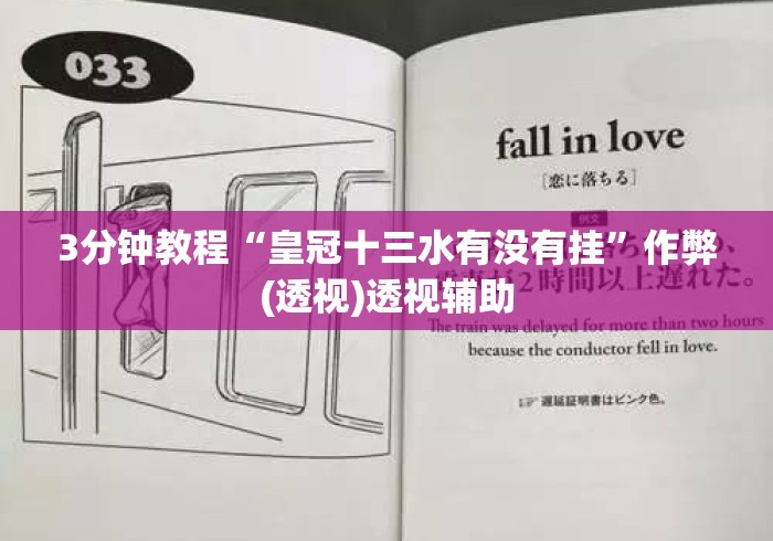 3分钟教程“皇冠十三水有没有挂”作弊(透视)透视辅助