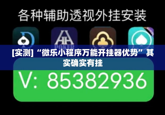 [实测]“微乐小程序万能开挂器优势	”其实确实有挂
