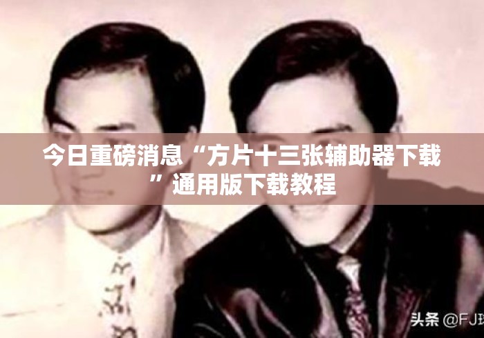 今日重磅消息“方片十三张辅助器下载”通用版下载教程
